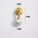 French-Style Crystal Ball T-Bar Wardrobe Handles and Knobs