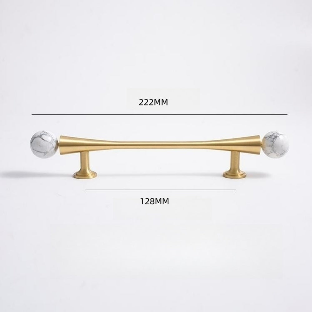 French-Style Crystal Ball T-Bar Wardrobe Handles and Knobs