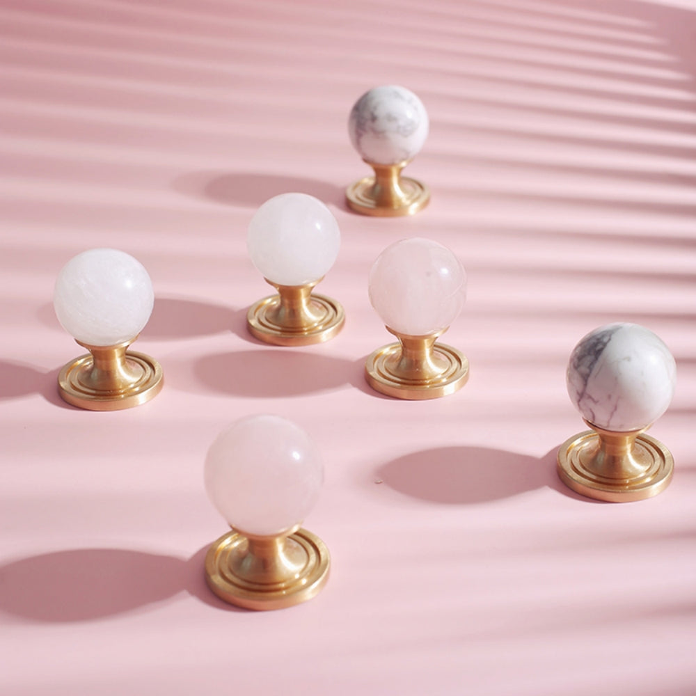 French-Style Crystal Ball T-Bar Wardrobe Handles and Knobs