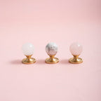 French-Style Crystal Ball T-Bar Wardrobe Handles and Knobs