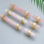 Hexagonal Natural Crystal T-Bar Cupboard Handles & Knobs