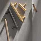Knurled T-Bar Kitchen Cupboard Handles & Knobs
