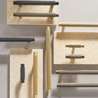 Knurled T-Bar Kitchen Cupboard Handles & Knobs