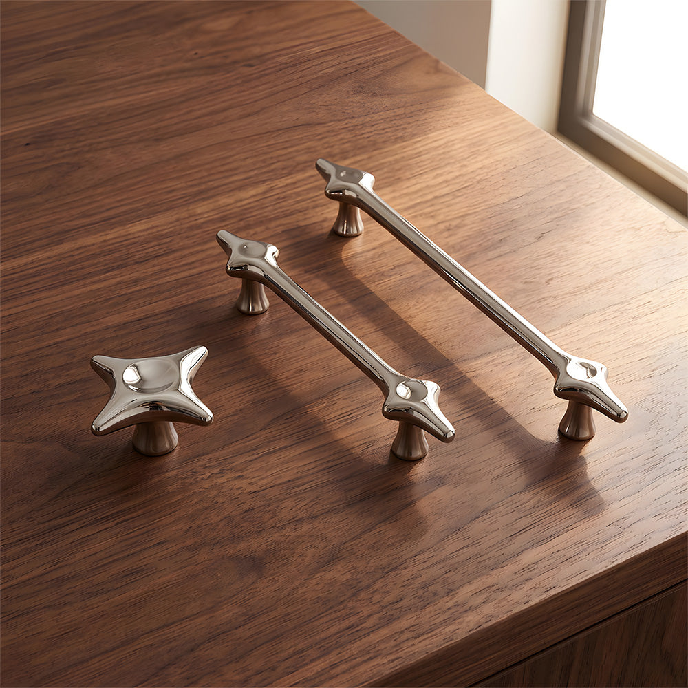 Mid-Century Modern Starburst Cabinet Handles & Knobs