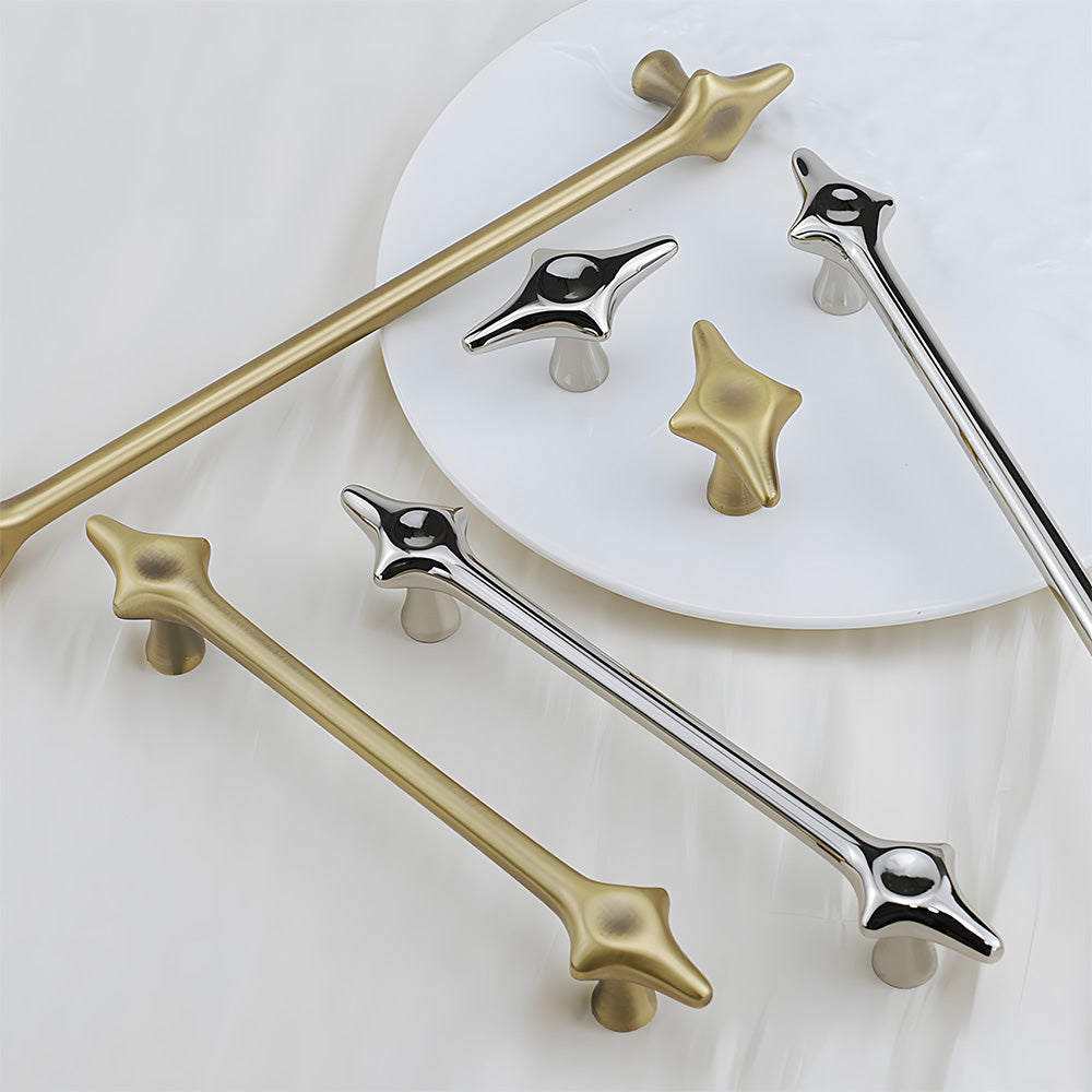 Mid-Century Modern Starburst Cabinet Handles & Knobs
