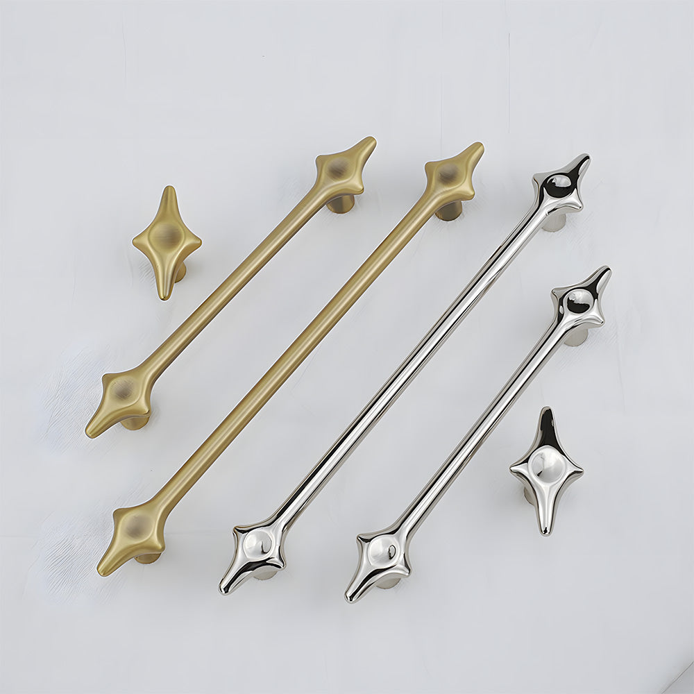 Mid-Century Modern Starburst Cabinet Handles & Knobs