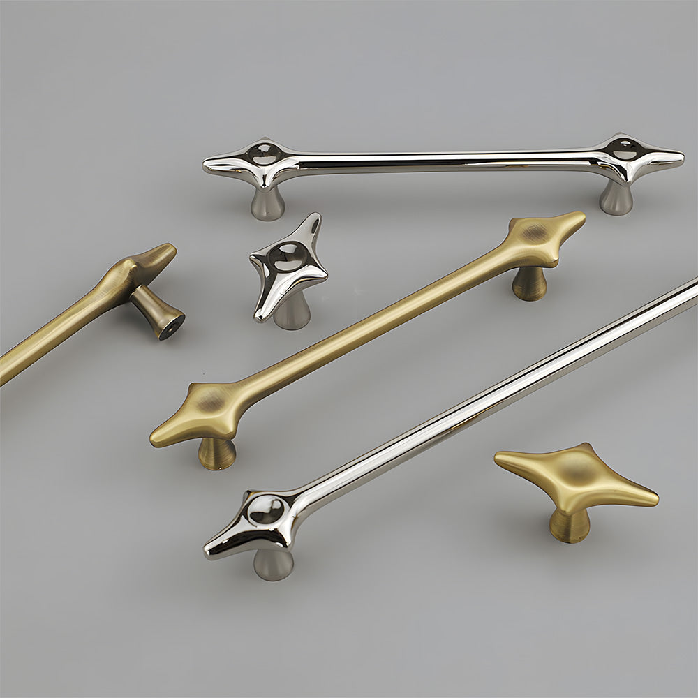 Mid-Century Modern Starburst Cabinet Handles & Knobs
