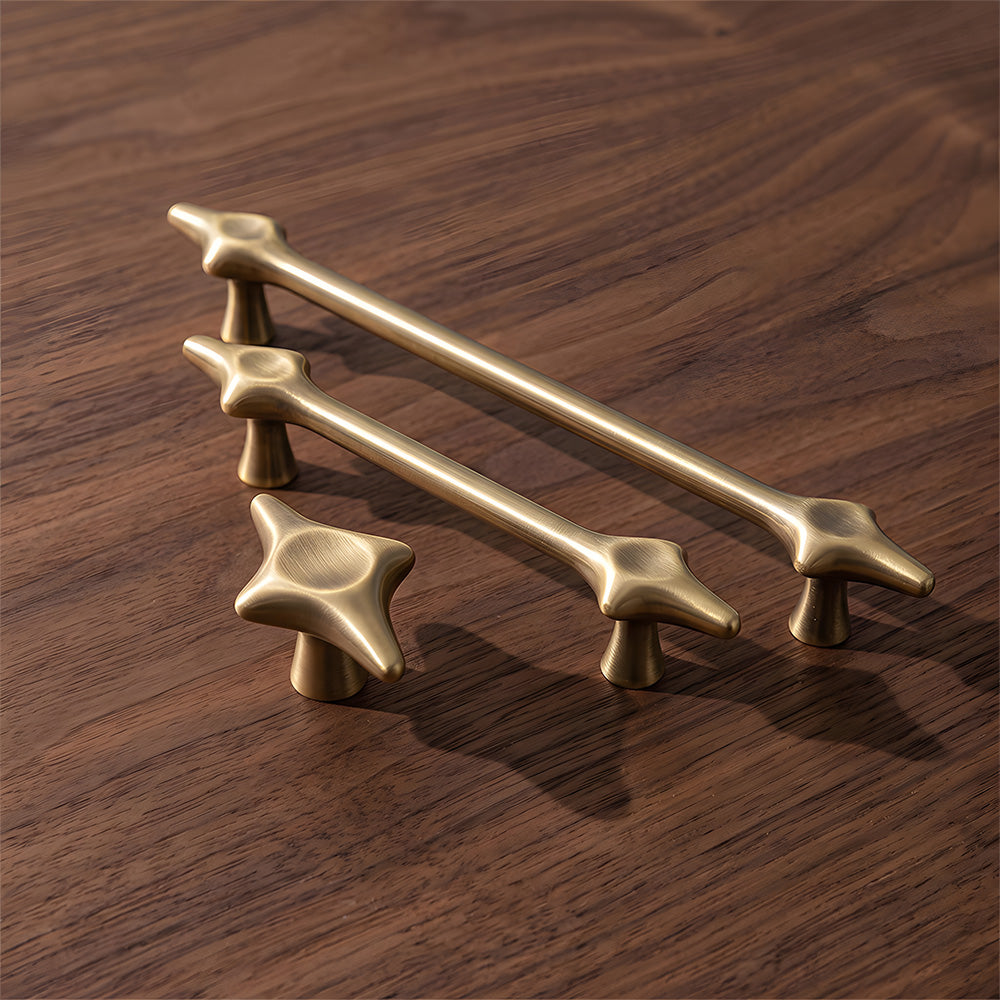 Mid-Century Modern Starburst Cabinet Handles & Knobs