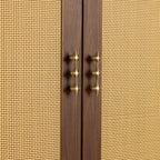 Mid-Century Star Cupboard Handles & Knobs in Solid Brass