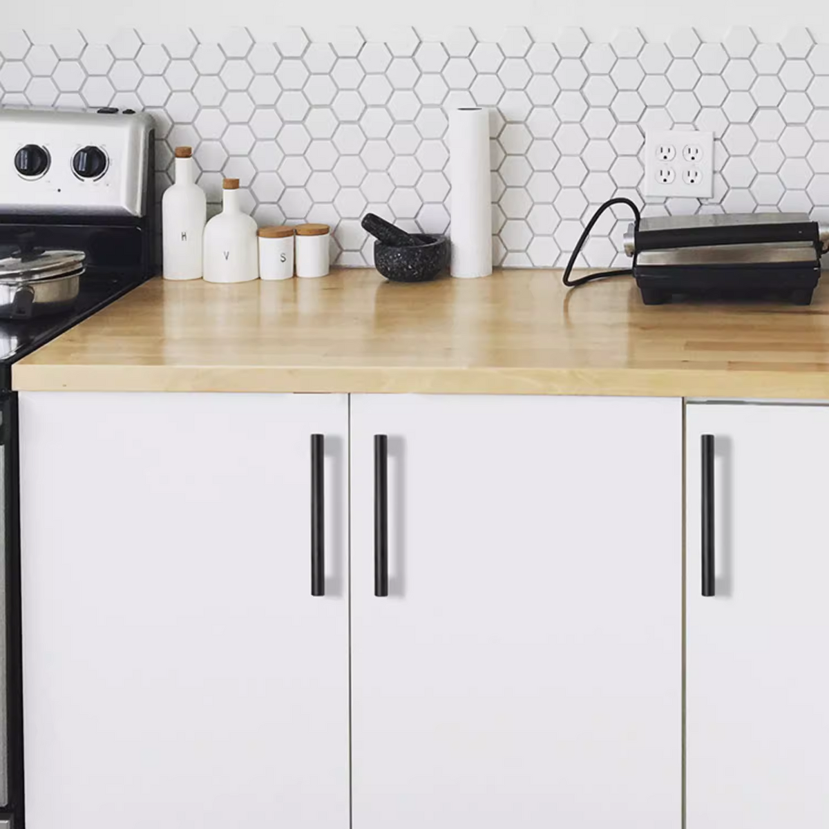 Minimalist Aluminium Bar Cupboard Handles
