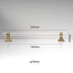 Minimalist Clear Acrylic T-Bar Cupboard Handles & Knobs