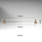 Minimalist Clear Acrylic T-Bar Cupboard Handles & Knobs