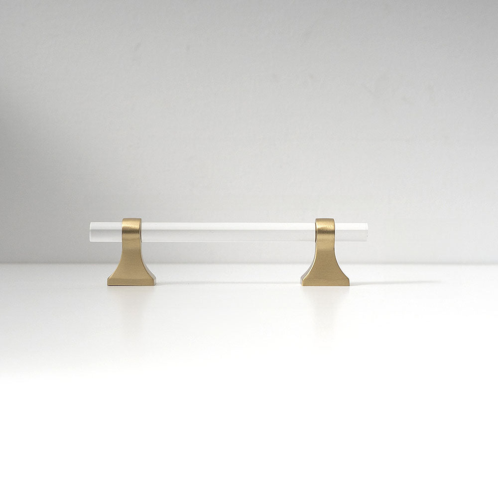 Minimalist Clear Acrylic T-Bar Cupboard Handles & Knobs