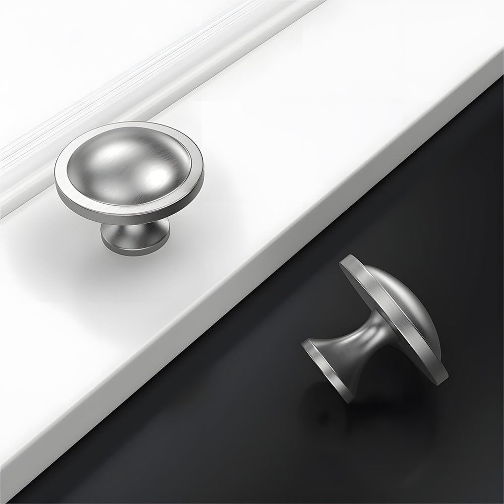 Minimalist Domed Round Drawer Knobs
