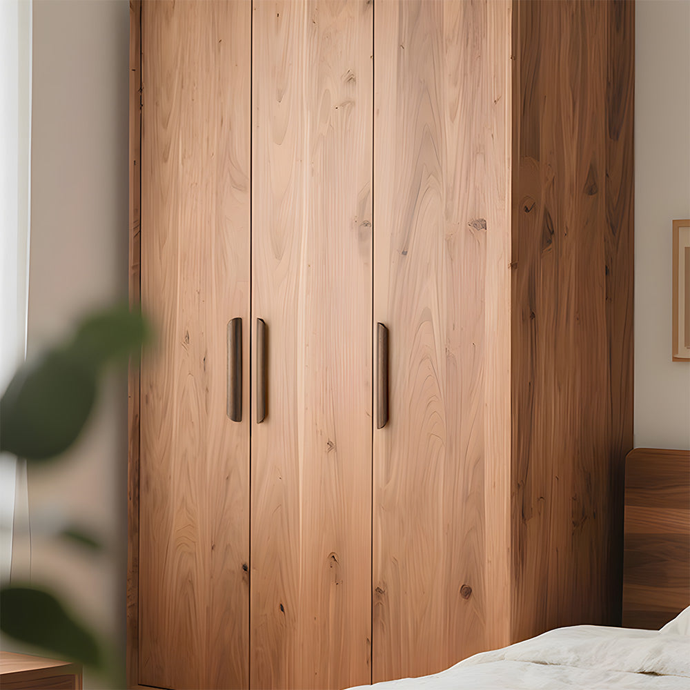Minimalist Half-Round Walnut Cupboard Handles & Knobs