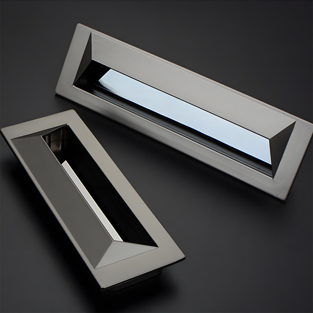 Minimalist Rectangular Recessed Cupboard Handles