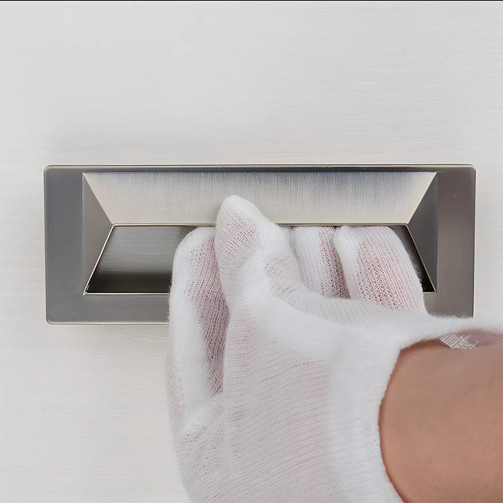 Minimalist Rectangular Recessed Cupboard Handles