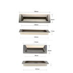 Minimalist Rectangular Recessed Cupboard Handles