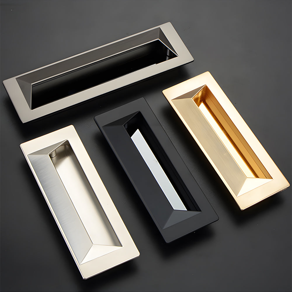 Minimalist Rectangular Recessed Cupboard Handles