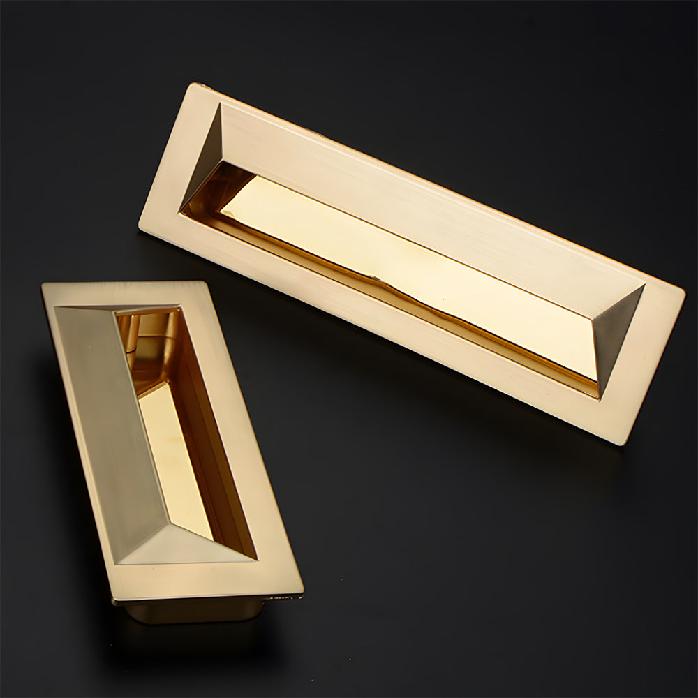 Minimalist Rectangular Recessed Cupboard Handles