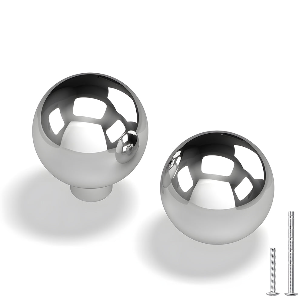 Minimalist Round Ball Aluminium Drawer Knobs