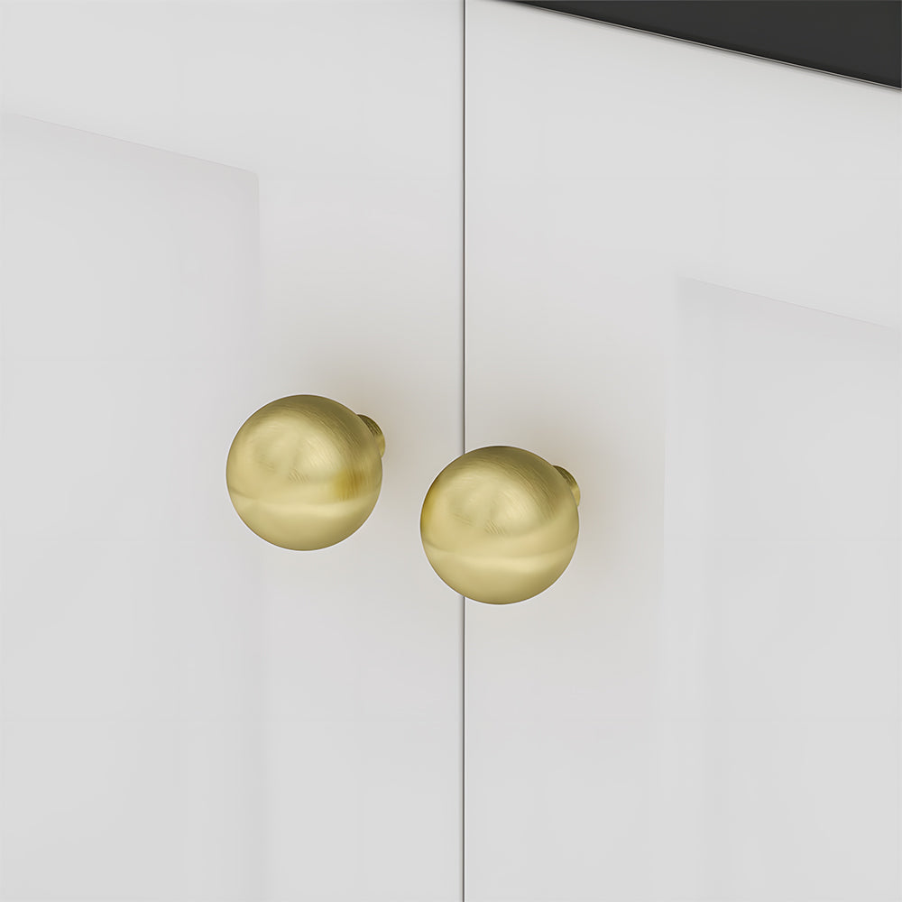 Minimalist Round Ball Aluminium Drawer Knobs