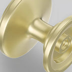 Minimalist Round Drawer Knobs with Stepped Base