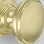 Minimalist Round Drawer Knobs with Stepped Base