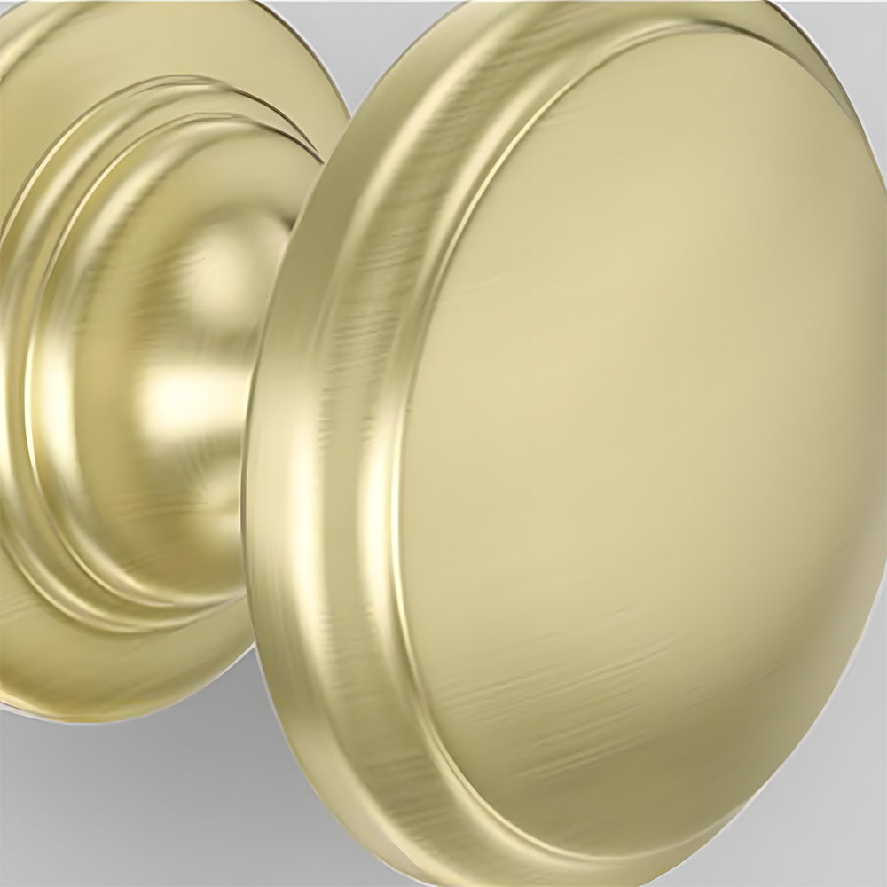 Minimalist Round Drawer Knobs with Stepped Base