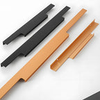 Minimalist Stepped Edge Pull Wardrobe Handles