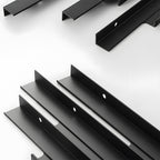 Minimalist Stepped Edge Pull Wardrobe Handles