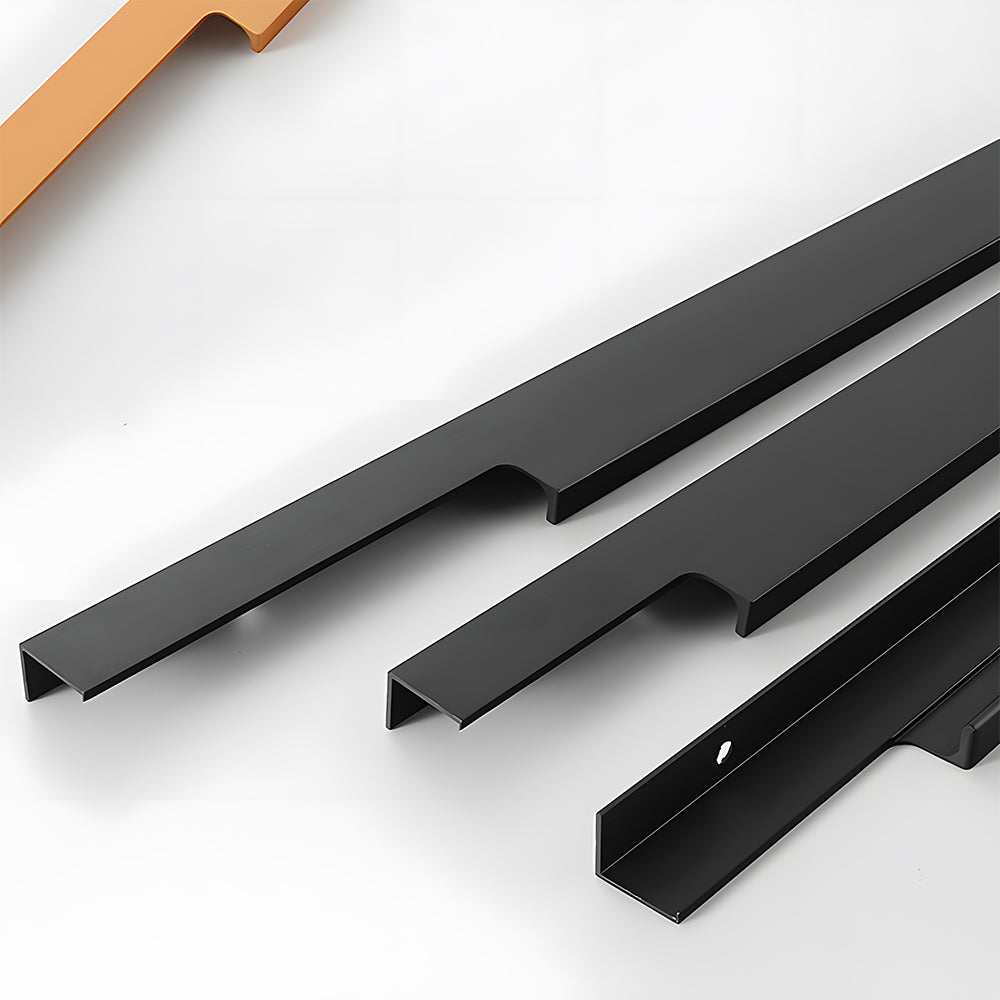 Minimalist Stepped Edge Pull Wardrobe Handles