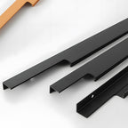 Minimalist Stepped Edge Pull Wardrobe Handles