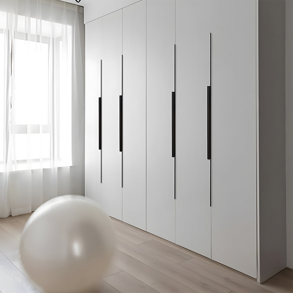 Minimalist Stepped Edge Pull Wardrobe Handles