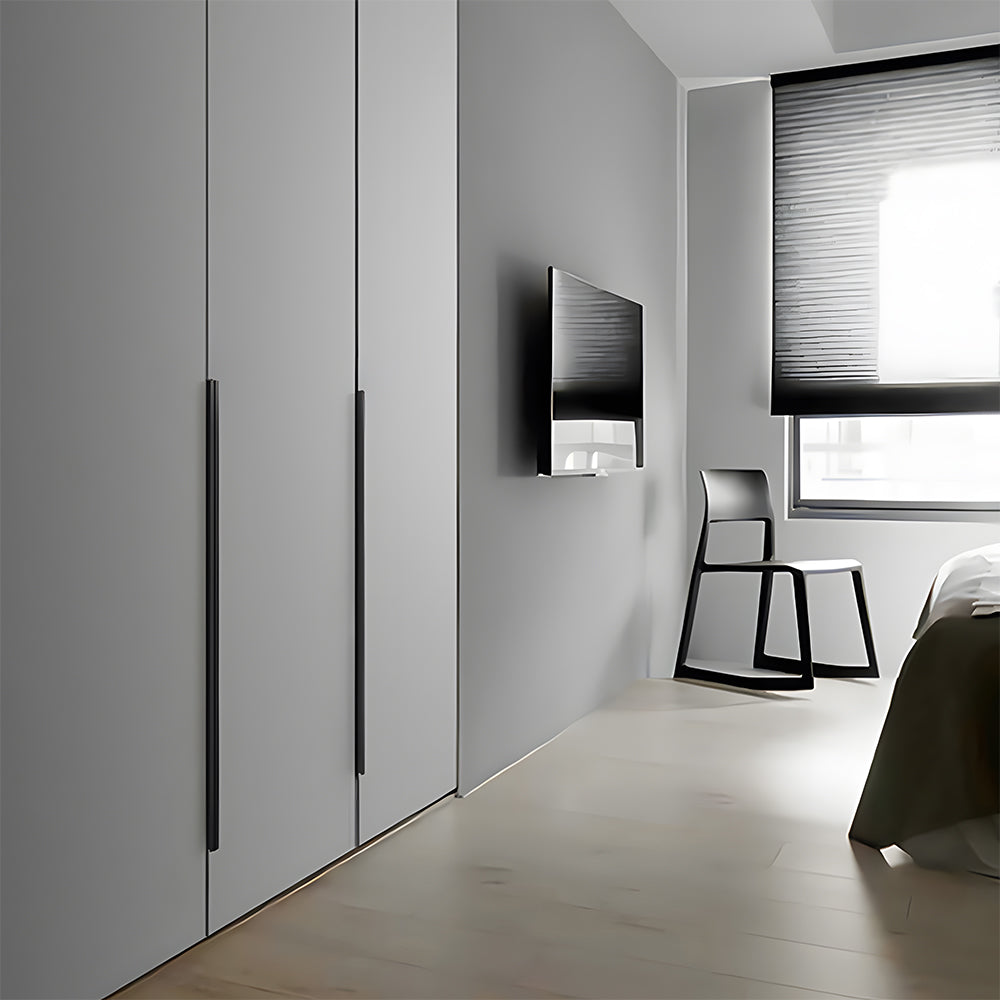 Minimalist Stepped Edge Pull Wardrobe Handles