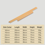 Minimalist Stepped Edge Pull Wardrobe Handles