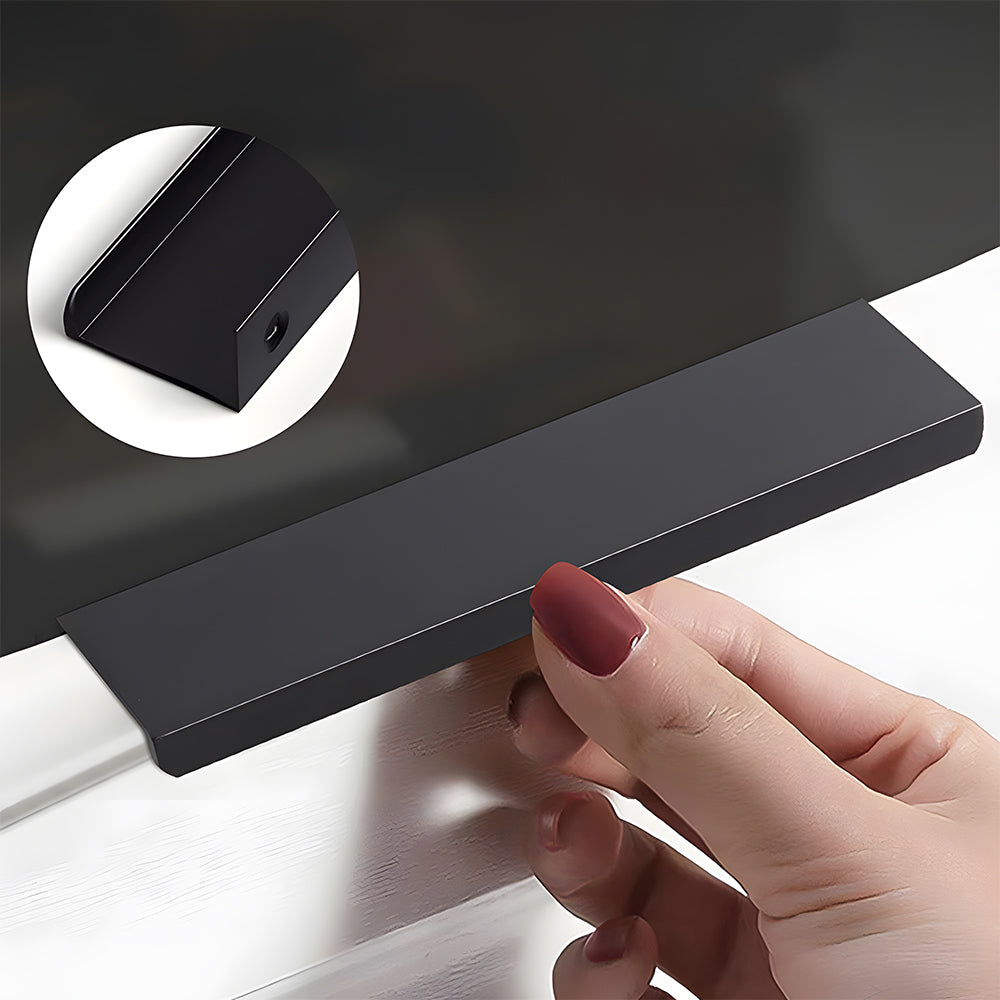 Modern Aluminium Curved Lip Edge Pull Handles