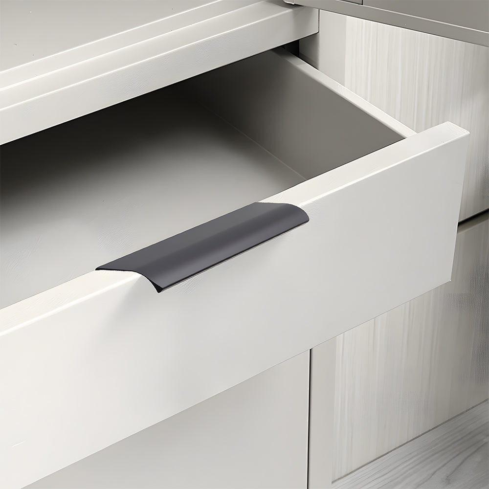 Modern Aluminium Curved Lip Edge Pull Handles