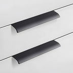 Modern Aluminium Curved Lip Edge Pull Handles