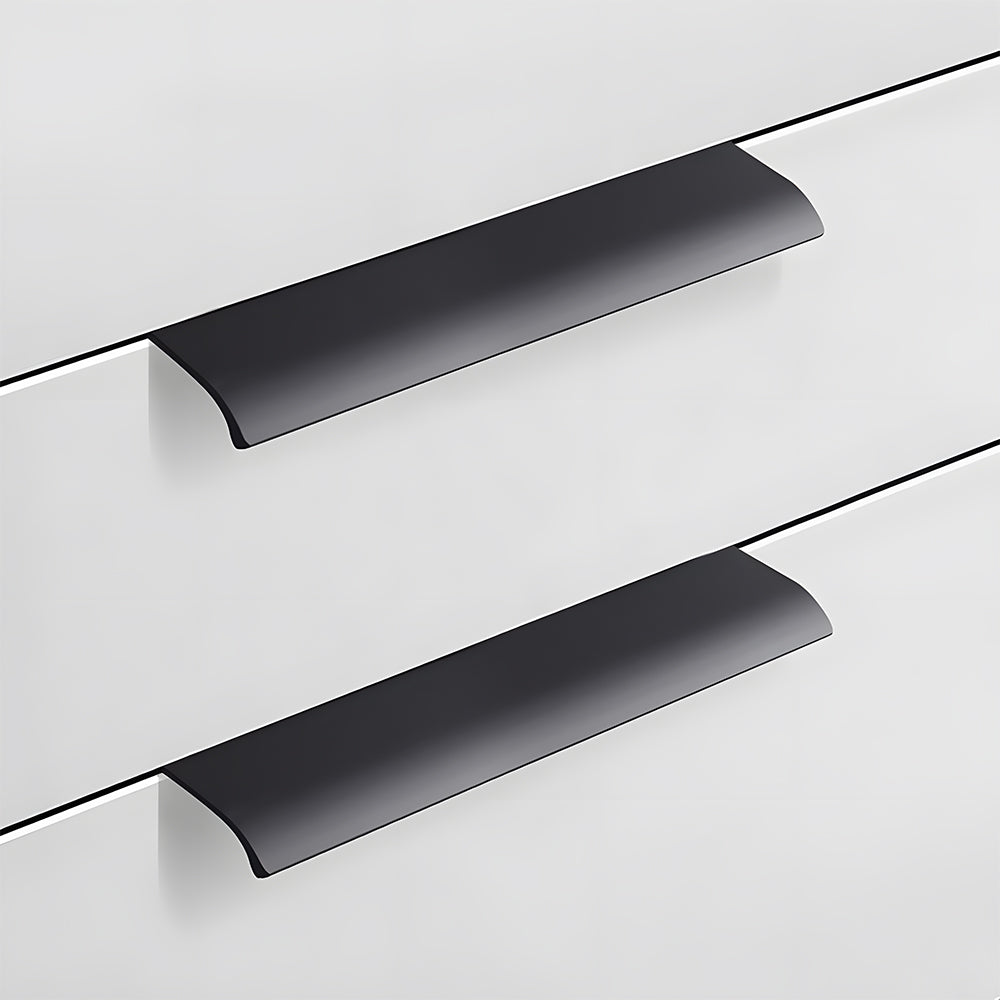 Modern Aluminium Curved Lip Edge Pull Handles