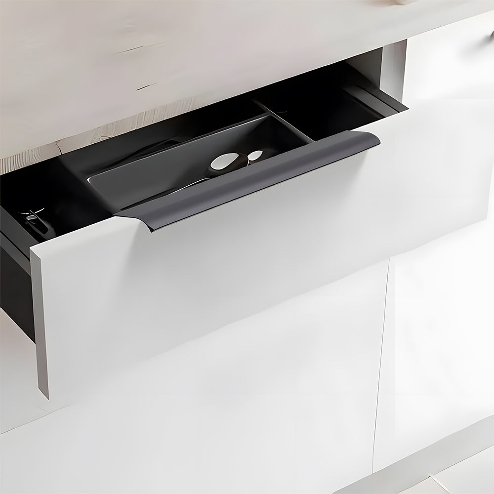 Modern Aluminium Curved Lip Edge Pull Handles