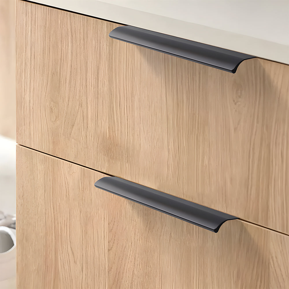 Modern Aluminium Curved Lip Edge Pull Handles