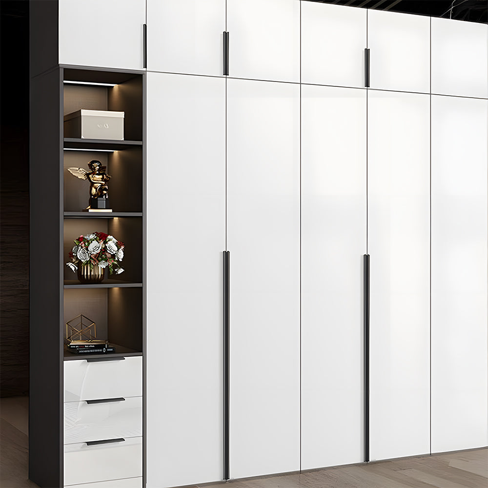 Modern Aluminium Curved Lip Edge Pull Handles