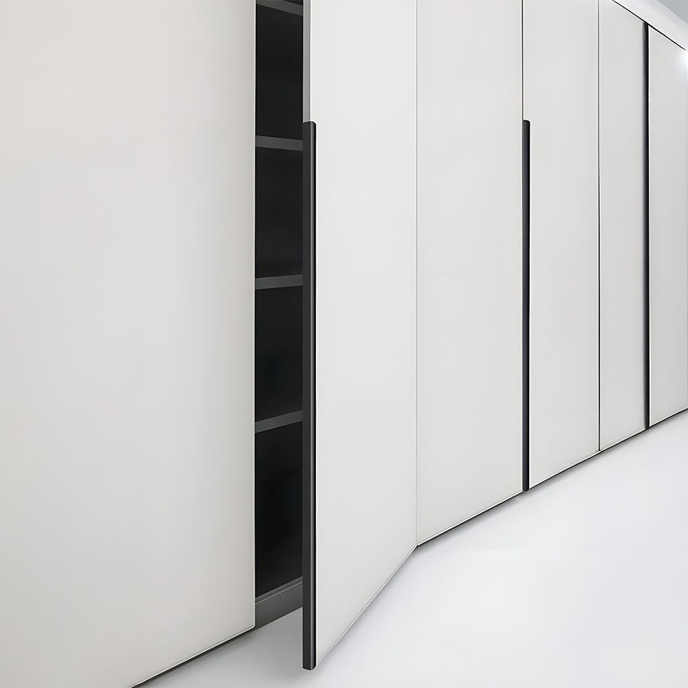 Modern Aluminium Curved Lip Edge Pull Handles