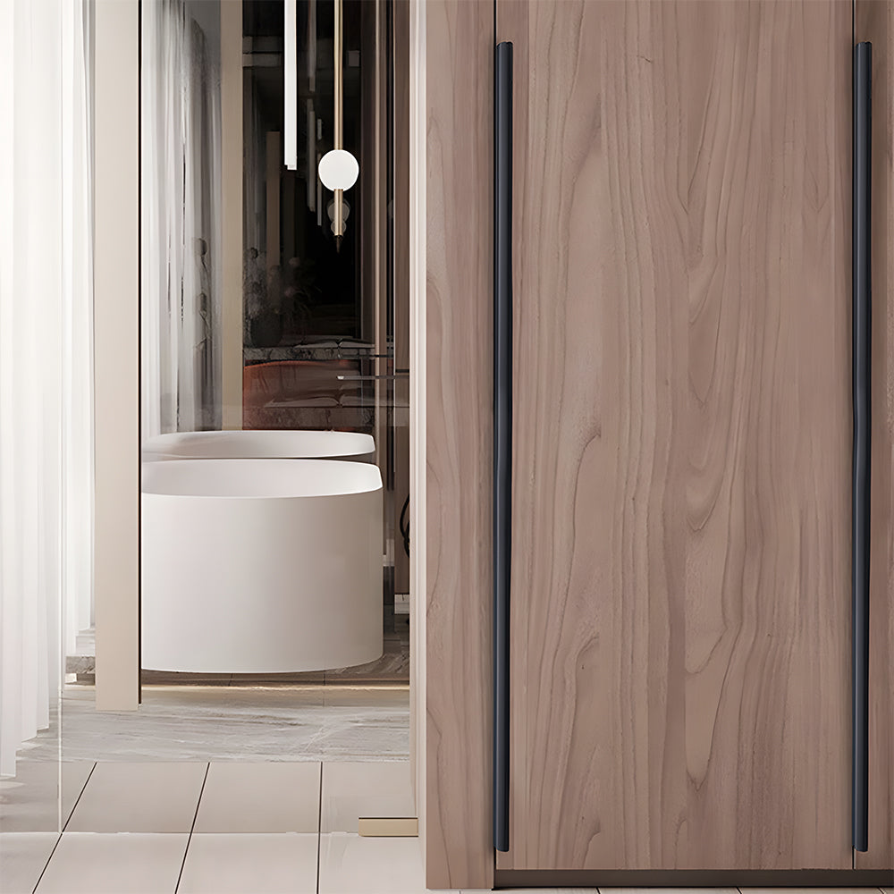 Modern Aluminium Curved Lip Edge Pull Handles