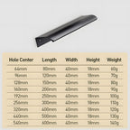 Modern Aluminium Curved Lip Edge Pull Handles