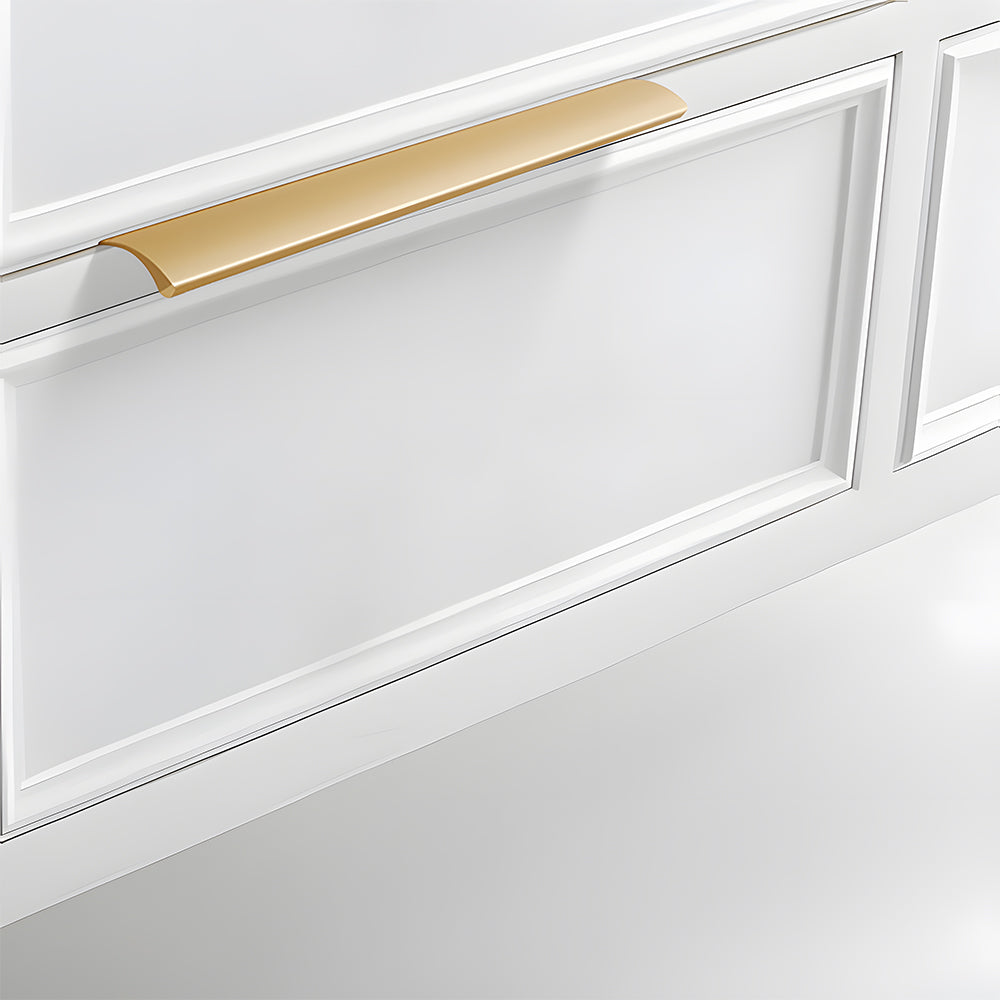 Modern Aluminium Curved Lip Edge Pull Handles