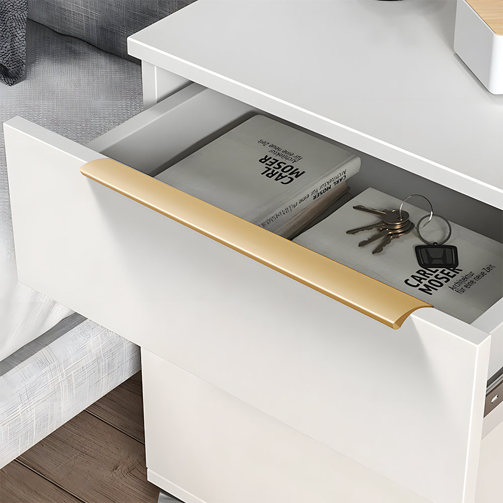 Modern Aluminium Curved Lip Edge Pull Handles