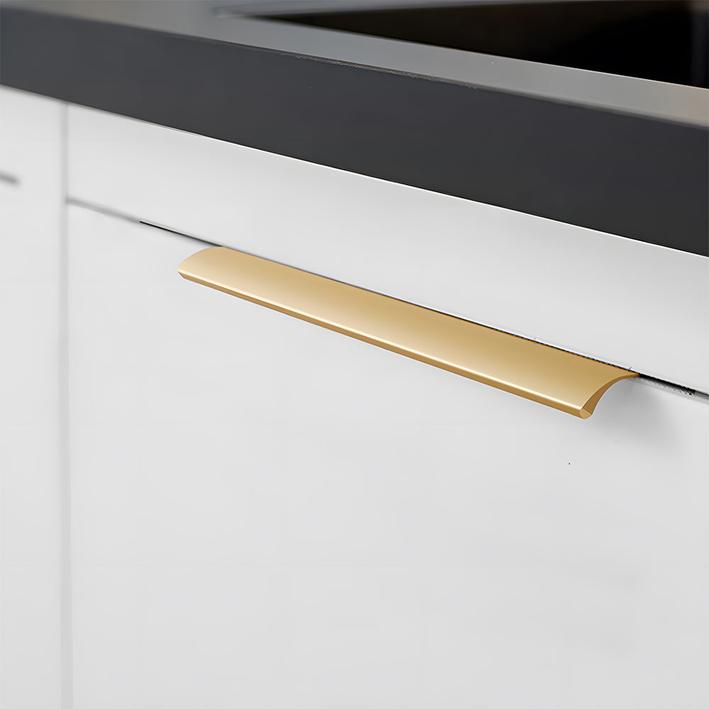 Modern Aluminium Curved Lip Edge Pull Handles