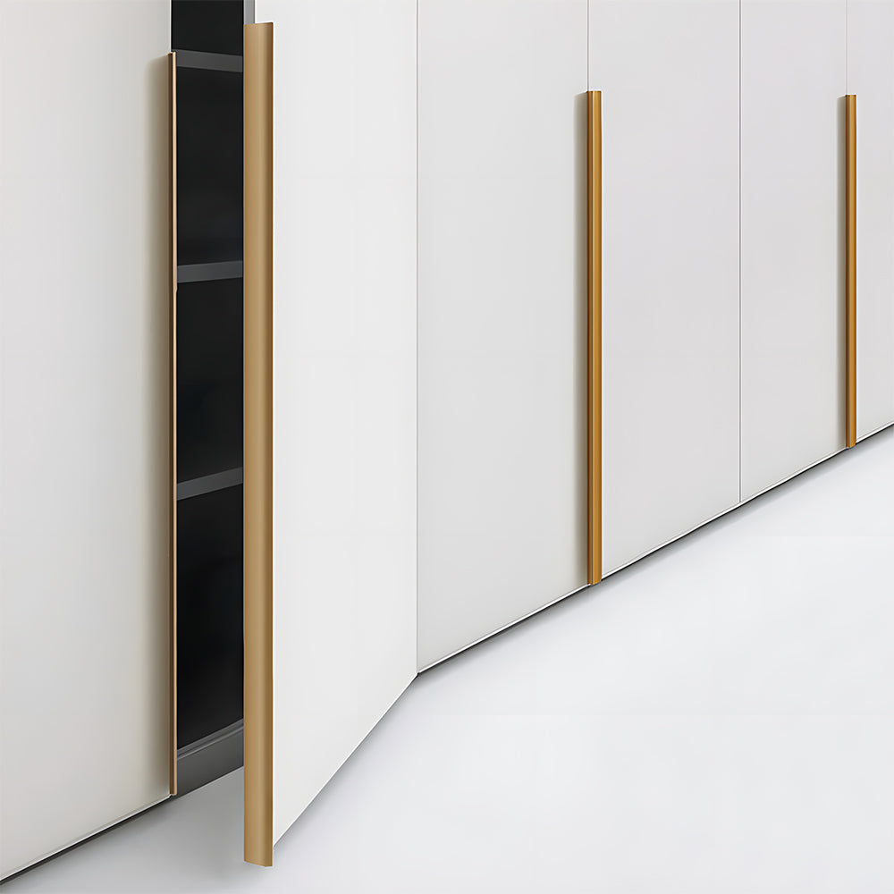 Modern Aluminium Curved Lip Edge Pull Handles